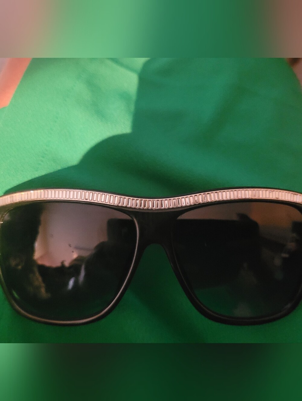 Michael Kors Black Sunglasses with Gold Accent
